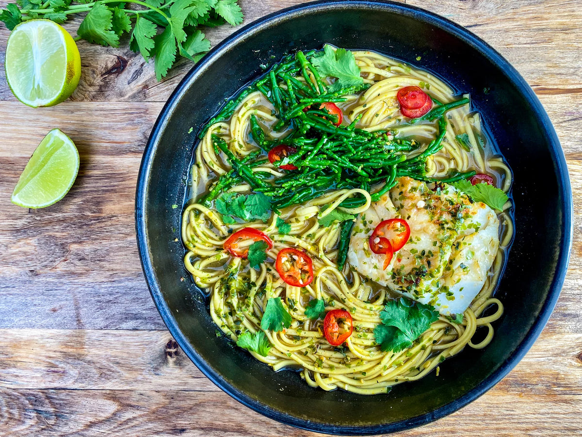 Recipe: Black Cod & Samphire Ramen – Kabuto Noodles