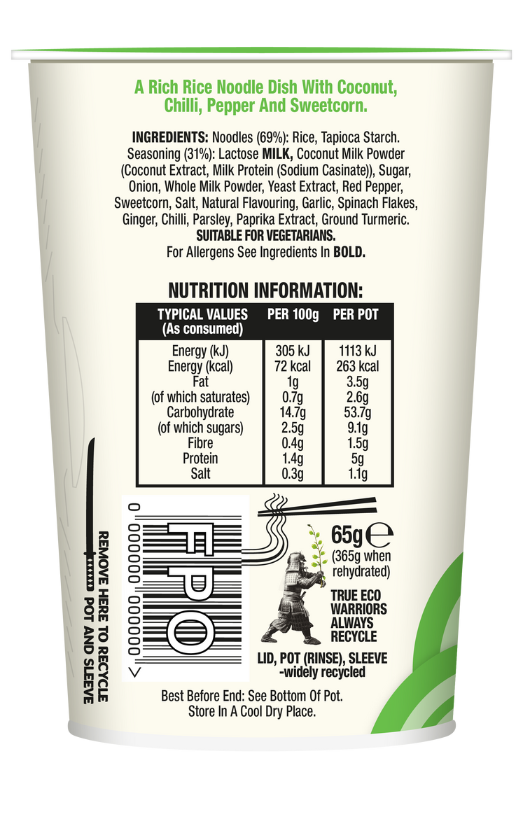 Vegetable Laksa Kabuto Noodles